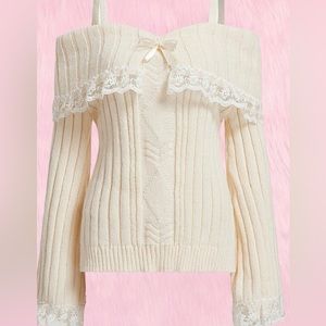 Cream sweater very thick